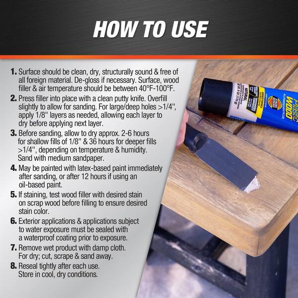 DAP - Plastic Wood 8 oz. Natural Latex Wood Filler (6-Pack)