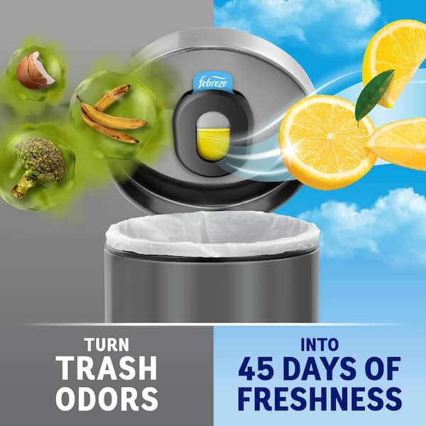 .16 oz. Linen and Sky Scented Oil Trash Odor Fighter Automatic Air Freshener Refill (2-Count)