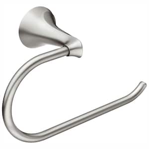 Darcy Single Post Toilet Paper Holder with Press and Mark in Brushed Nickel
