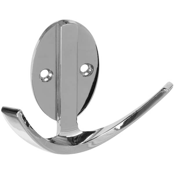 Stanley-National Hardware 3 in. Chrome Modern Double Robe Hook