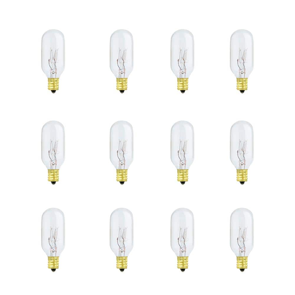 40-Watt Soft White (2700K) T7N Dimmable Intermediate E17 130-Volt Incandescent Light Bulb (12-Pack) -  Feit Electric, BP40T7N130HD12