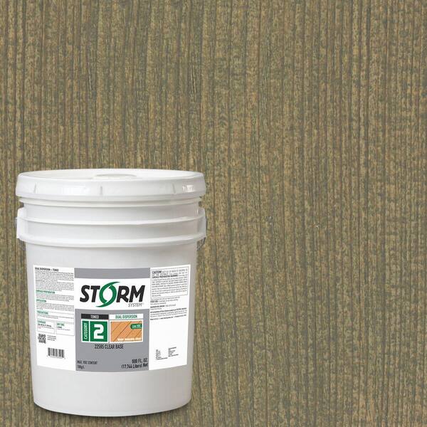 Storm System Category 2 5 gal. Weekend Escape Exterior Semi-Transparent Dual Dispersion Wood Finish
