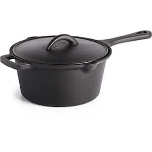 7.5 in. Cast Iron Sauce Pan with Lid