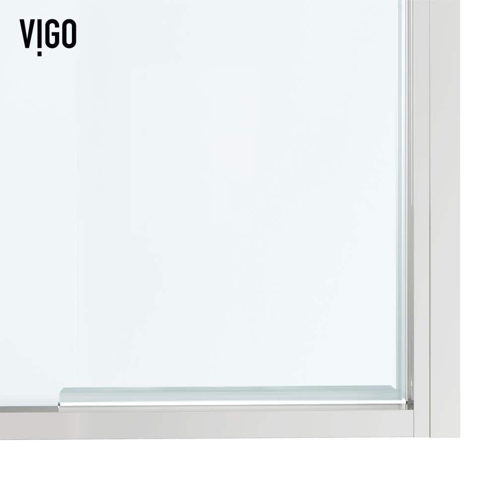 Astoria 30" x 76" Chrome Framed Pivot Shower Door with Clear Glass