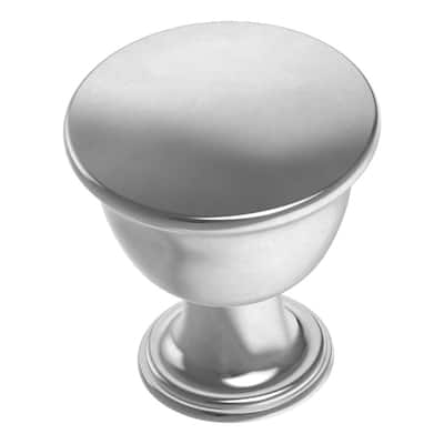 Foundations 1-1/8 in. (29mm) Polished Chrome Round Cabinet Knob
