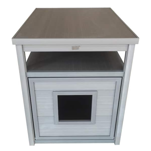 New Age Pet ECOFLEX Jumbo Litter Box Cover/End Table - Grey