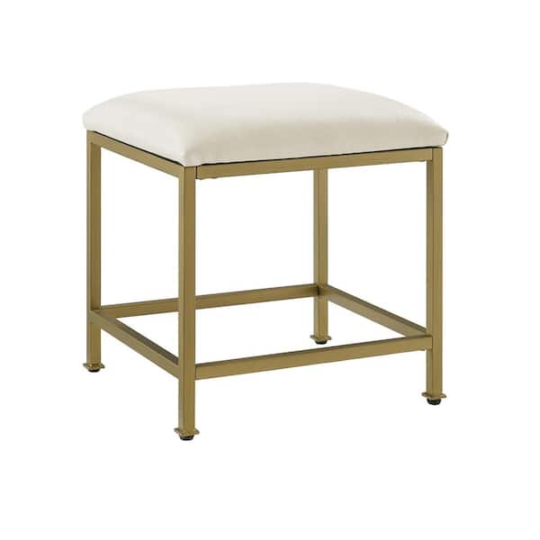 Crosley Furniture Aimee Soft Gold And, Vanity Benches For Bathroom