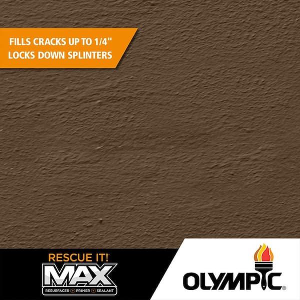 Olympic Rescue It 5 gal. SC-1004 Autumn Brown Solid Exterior Deck Resurface and Primer with Sealant