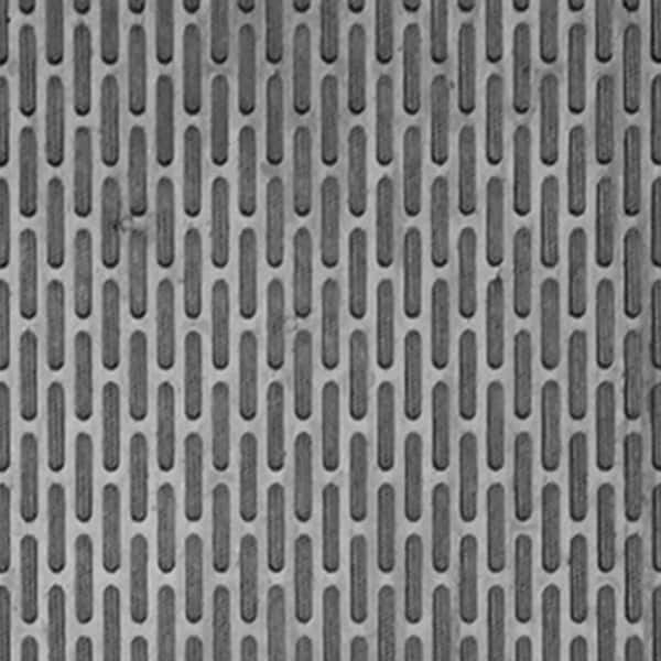 59 in. x 35.5 in. Black Rubber Outdoor Door Mat