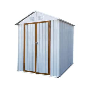6 ft. W x 4 ft. D Metal Double Door Outdoor Storage Shed (25 sq. ft.)