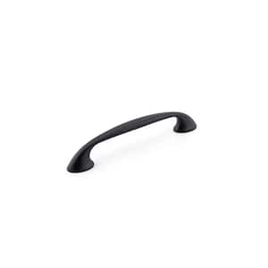 Montreal Collection 5 1/16 in. (128 mm) Matte Black Transitional Curved Cabinet Arch Pull