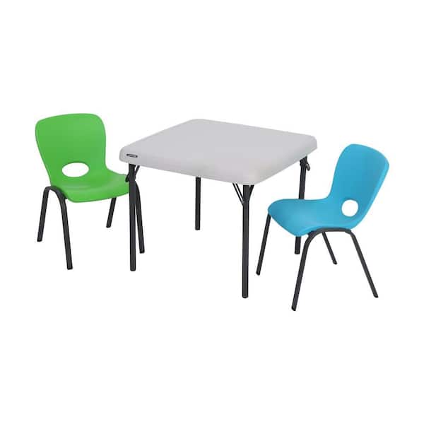 Living and More Kids Square Table, 24inch, White