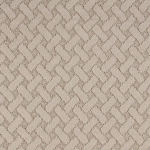 Ashridge Cove Parchment Beige 37 oz. Polyester Patterned Carpet