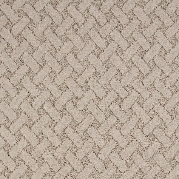 Home Decorators Collection Ashridge Cove Parchment Beige 37 oz. Polyester Patterned Carpet