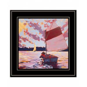 Small Sailboat by Unknown 1 Piece Framed Graphic Print Travel Art Print 15 in. x 15 in. .