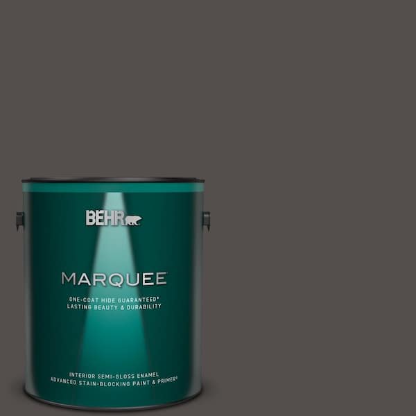 BEHR MARQUEE 1 gal. #PPU24-02 Berry Brown Semi-Gloss Enamel Interior Paint & Primer
