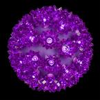 6 in. 70-Light LED Purple Decorative Starlight Sphere