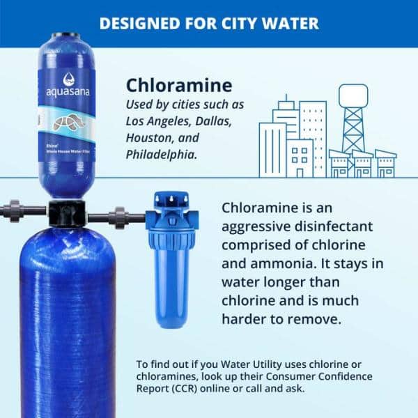 Aquasana Rhino Series 6-Stage 400,000 Gal. Whole House Chloramine Water  Dispenser Filtration System THD-4C-BUNDLE The Home Depot