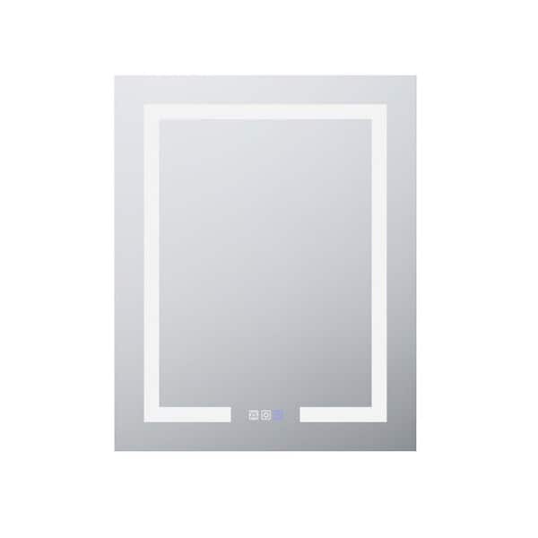 Hans 24 in. W x 30 in. H Rectangular Aluminum Medicine Cabinet with Mirror