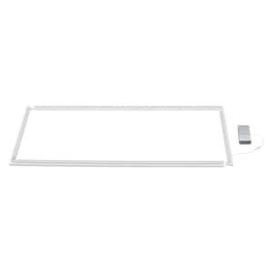 CE 2 ft. x 4 ft. White Panel Bar CCT and Lumen Selectable Integrated LED & Troffer Light 30-Watt equivalent