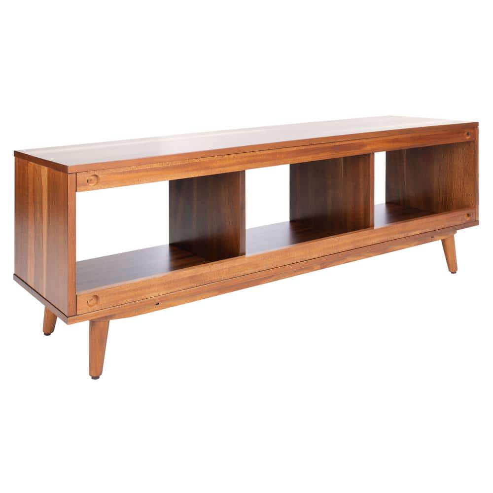 Cricket Retro Chic Open Shelf Mahogany Media Stand - Natural Acacia