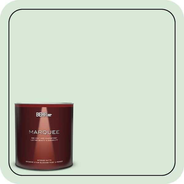 BEHR MARQUEE 1 qt. #M410-1 Jade Mist Matte Interior Paint & Primer