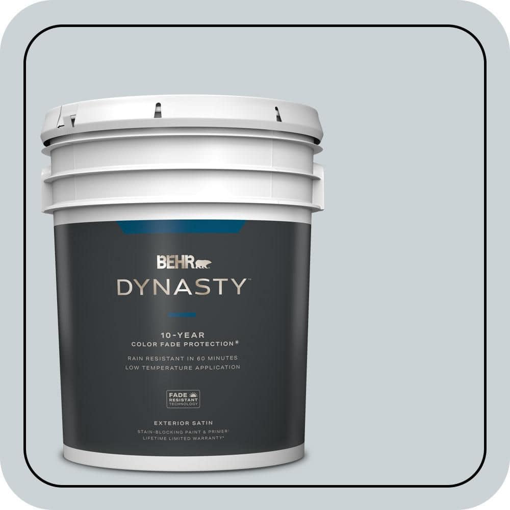 5 gal. #N490-1 Absolute Zero Satin Enamel Exterior Stain-Blocking Paint & Primer price history on PriceWatchPro