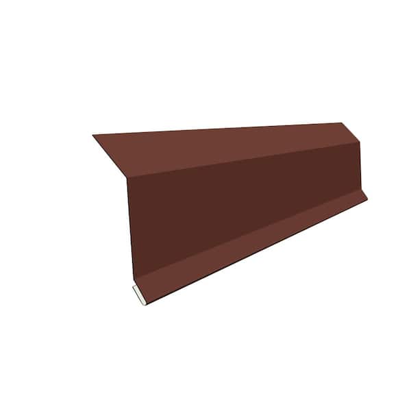 Metal Sales 3-1/2 in. x 10.5 ft. Brown Steel Eave Flashing