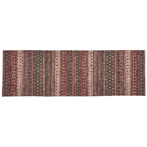 Red Gamekeeper Chenille 2 ft. x 6 ft. Area Rug