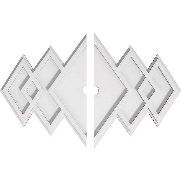 Ekena Millwork 1 in. x 20 in. x 13.375 in PVC Medallion Moulding