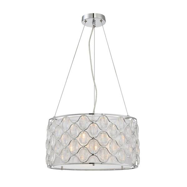 Filament Design 3-Light Polished Chrome Pendant