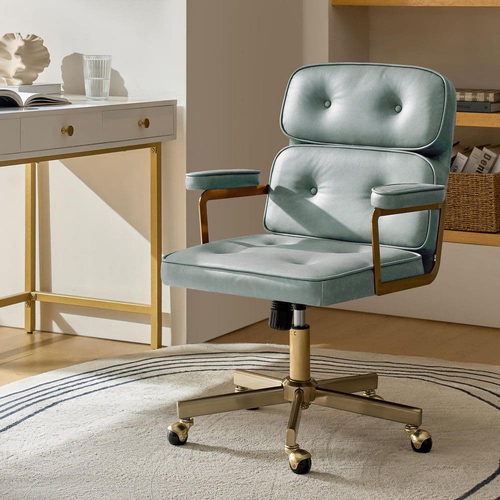 JAYDEN CREATION Deirdre Modern Faux Leather Office Chair in