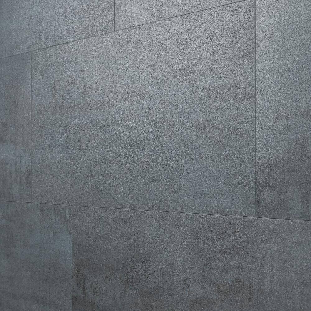 Angela Harris Chrome Matte Concrete-Look Luxury Vinyl Floor Tile