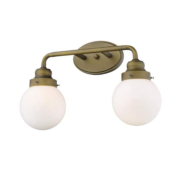 Acclaim Lighting Portsmith 2-Light Raw Brass Vanity