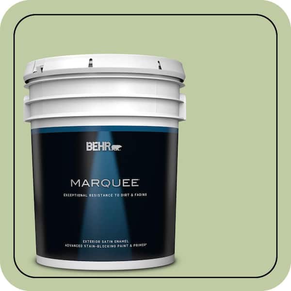 BEHR MARQUEE 5 gal. #M360-4 Marjoram Satin Enamel Exterior Paint & Primer
