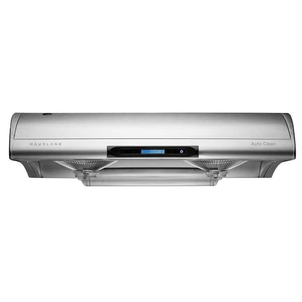 HAUSLANE 30 in. Ducted Under Cabinet Range Hood with 3-Way Venting Incandescent Lamp Self-Clean in Stainless Steel