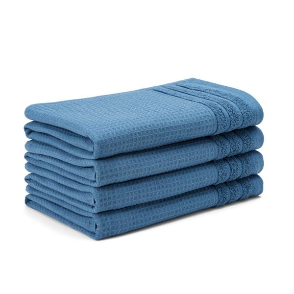 TOWN & COUNTRY LIVING Small Waffle Woven Terry Stripe 20 in. x 30