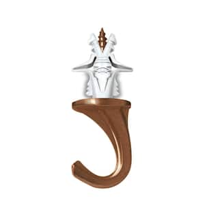 3-3/8 in. Solid Brass Round Ceiling Type Screw Hook