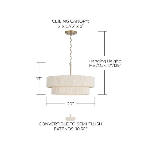 Capital Lighting Fixture Company Delaney 60-Watt 4-Light Matte