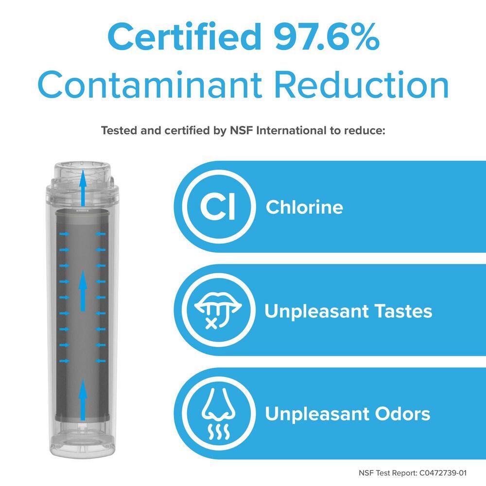 Brio White Refrigerator Water Filter Replacement Cartridge