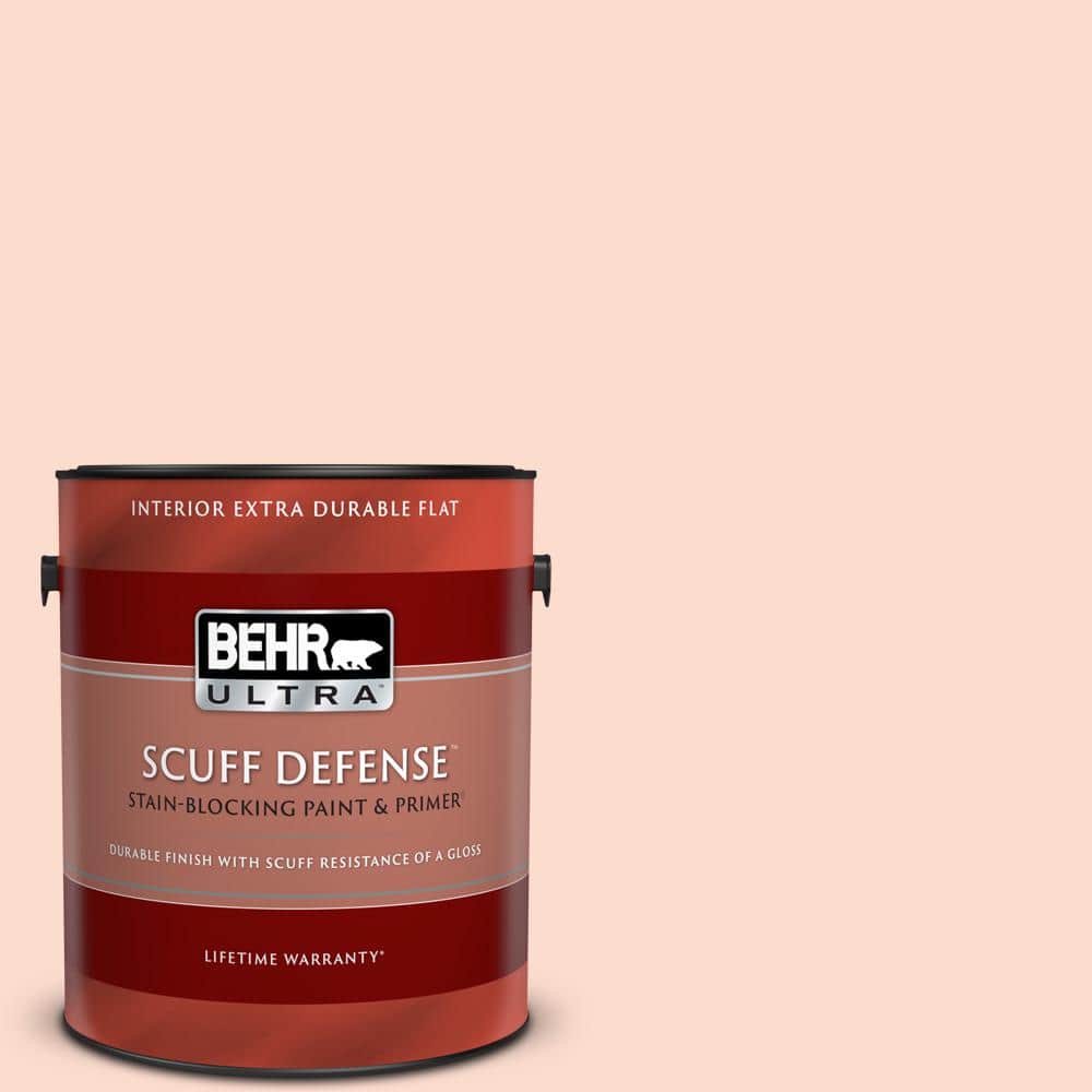 BEHR ULTRA 1 gal. #220C-2 Peachtree Extra Durable Flat Interior Paint & Primer -  ZZ015875
