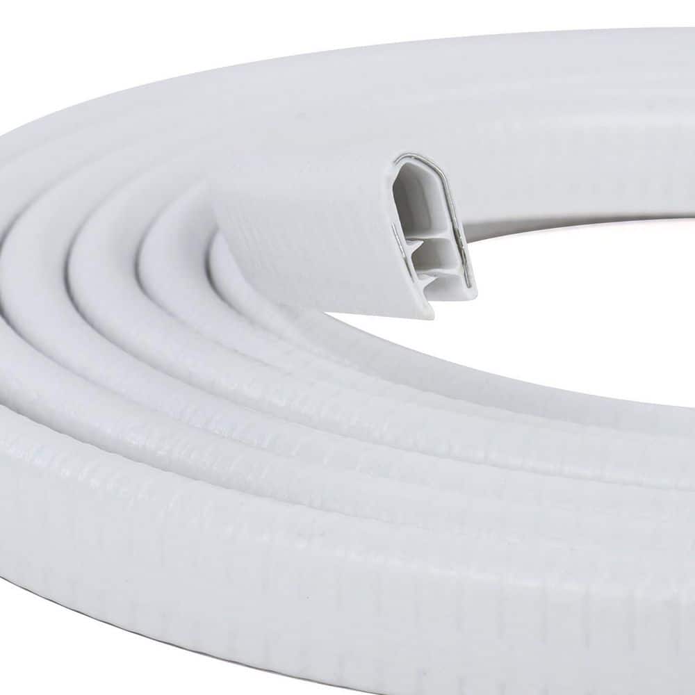 10 ft. U Channel Edge Trim with Metal Clips Edge Guard Protector, PVC Rubber Seal Strip for Sheet Metal, Car Door, White price history on PriceWatchPro