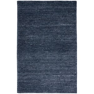 Himalaya Black/Grey Doormat 3 ft. x 5 ft. Solid Color Area Rug