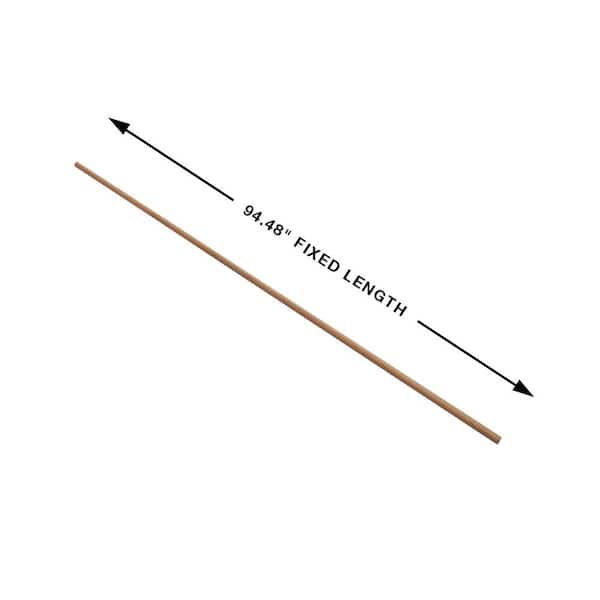 French Oak Crown 0.66 in. T x 1.1 in. W x 94.48 in. L Quarter Round Molding