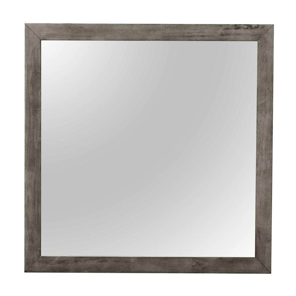41 in. x 41 in. Classic Square Wood Framed Dresser Mirror