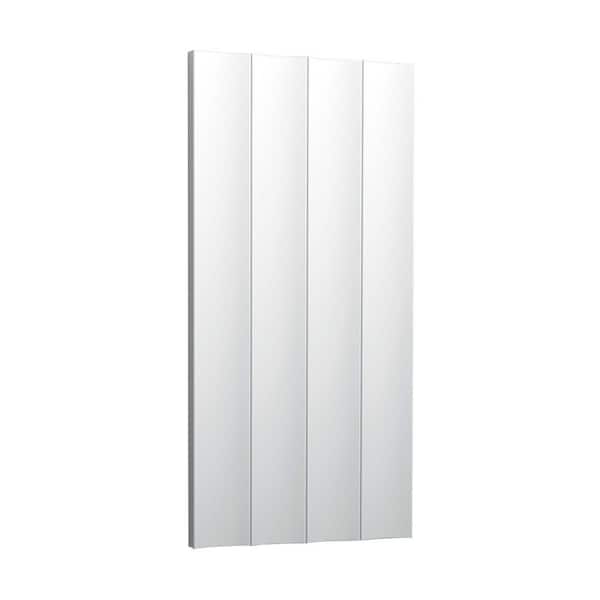 3/4 in. D x 9-7/8 in. W x 78- 3/4 in. W L. Primed White Plain Modern Valley Polyurethane Panel Moulding