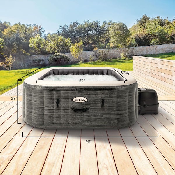 Inflatable Spa Intex Pure Spa Greywood Deluxe Person 6-Person