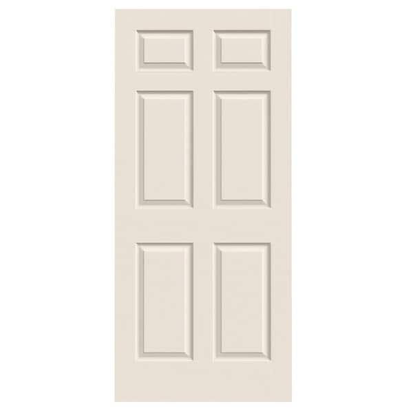 JELD-WEN 36 in. x 80 in. Colonist Primed Textured Solid Core Molded Composite MDF Interior Door Slab