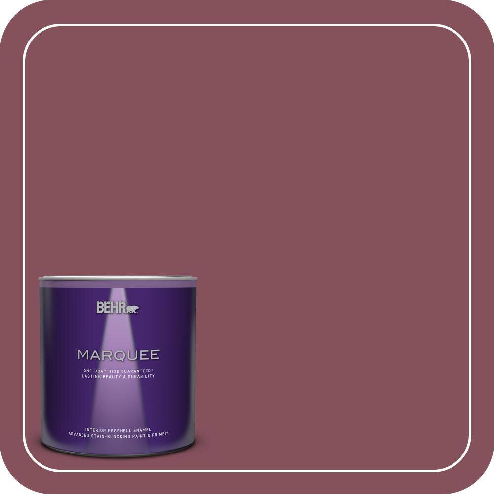 BEHR MARQUEE 1 qt. #PPU1-15 So Merlot Eggshell Enamel Interior Paint ...