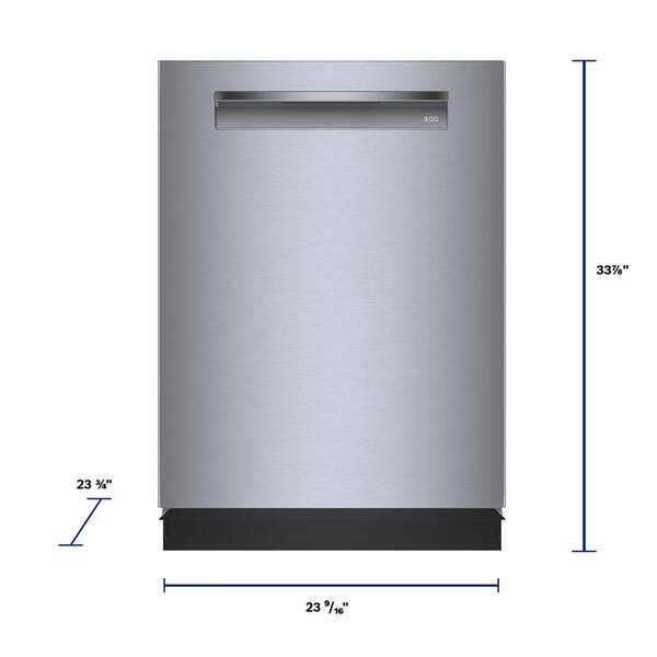 Bosch Benchmark Series 24 in. Stainless Steel Top Control Tall Tub